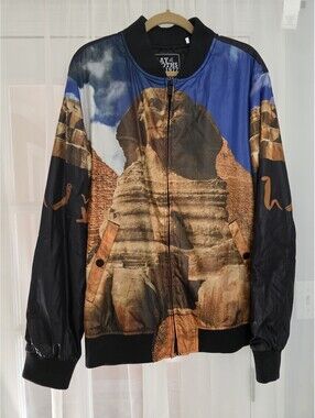Play Cloths 1977 Jacket Mens XL Great Sphinx Streetwear Full Zip EUC